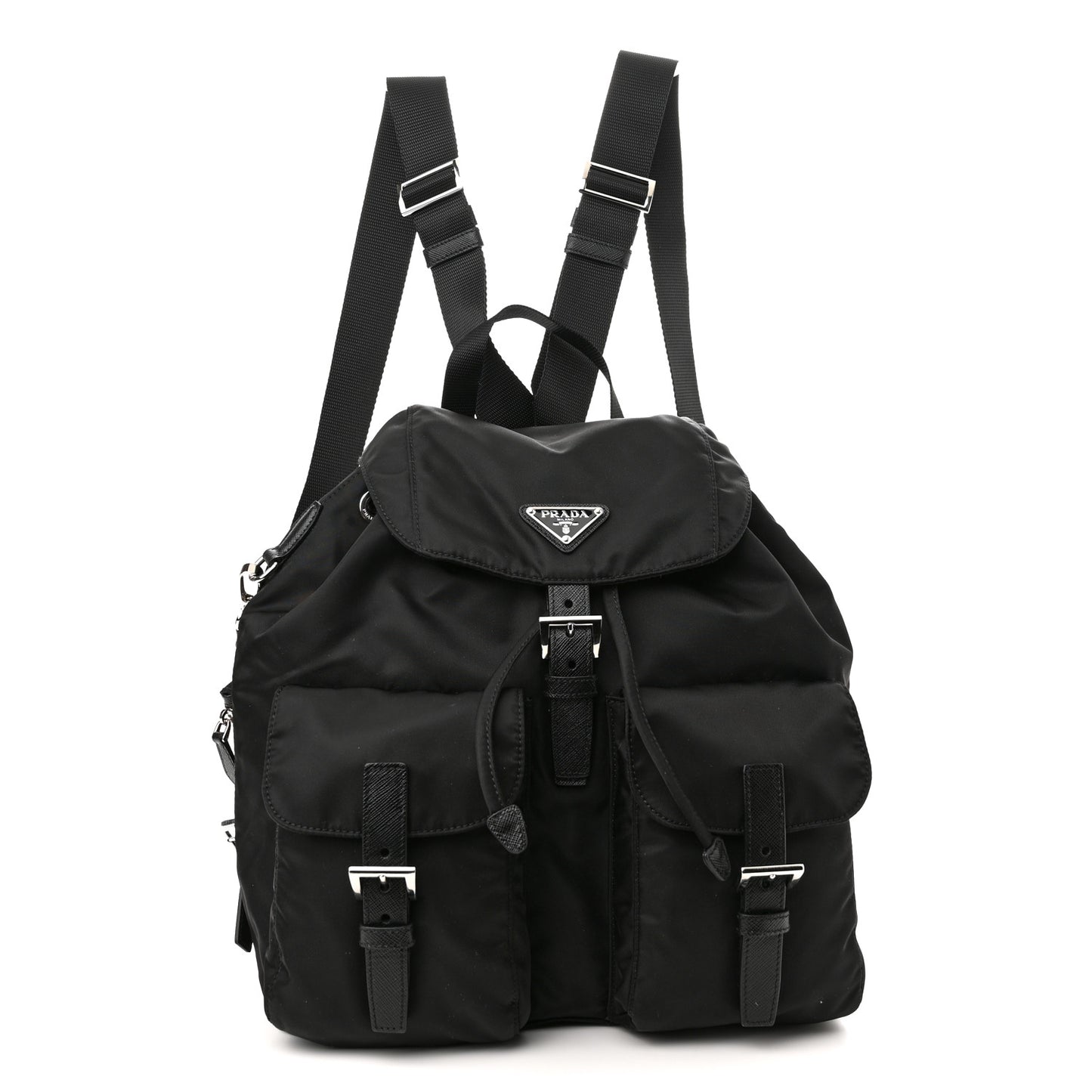 Nylon Vela Medium Backpack Black