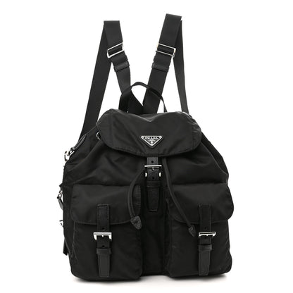 Prada Nylon Vela Medium Backpack Black 3 of 10