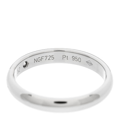 Cartier Platinum Diamond 3mm C De Cartier Wedding Band Ring 52 6 5 of 6