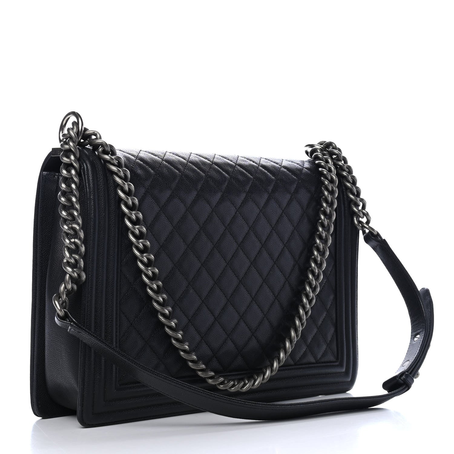 Chanel Caviar Quilted Large Boy Flap Black 2 of 5