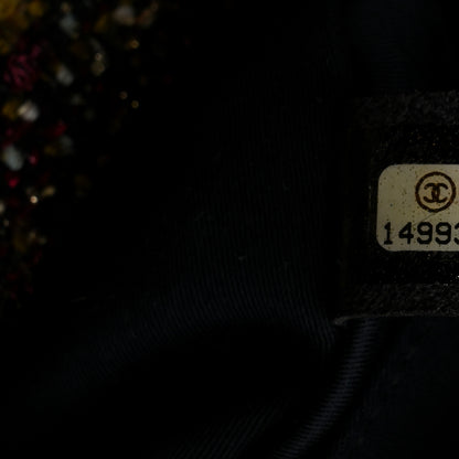 Chanel Tweed Crystal Embellished Paris Byzance Reissue 2.55 Classic 227 Flap Black Multicolor 7 of 10