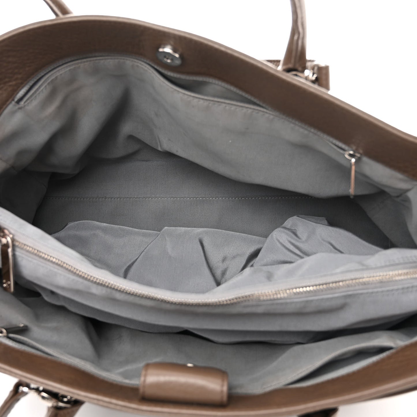 Deerskin Cerf Executive Shopper Tote Brown