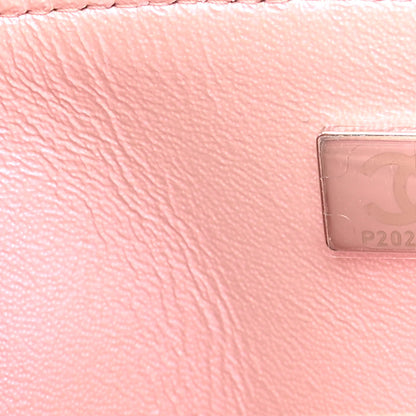 Chanel Iridescent Calfskin Quilted Mini Rectangular Flap Pink 7 of 10