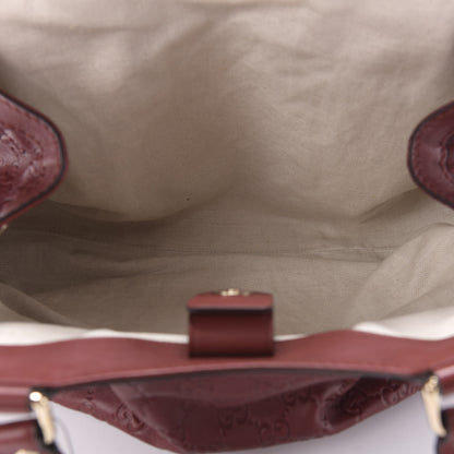 Gucci Guccissima Medium Sukey Tote Cherry 5 of 10