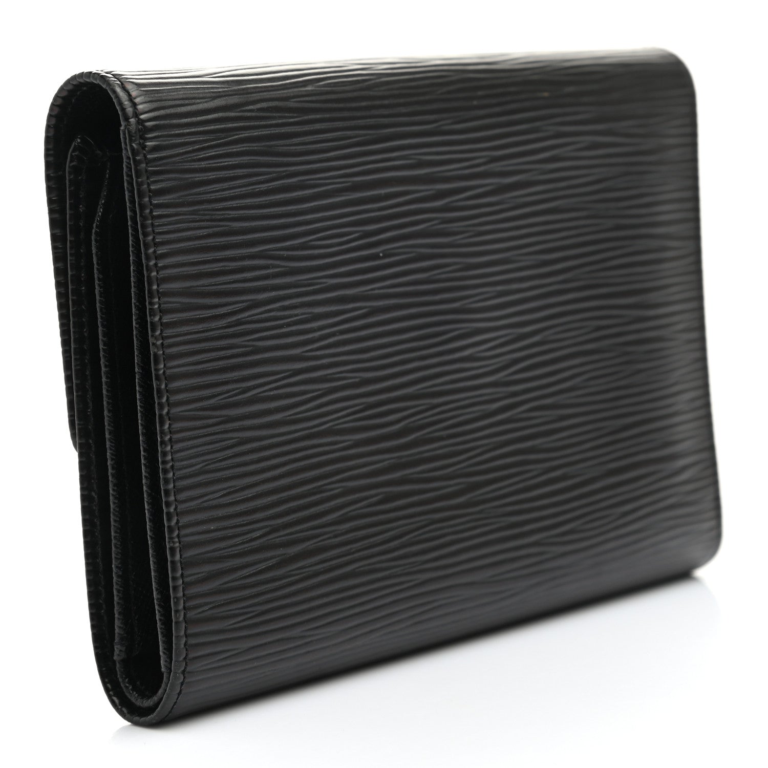 Louis Vuitton Epi Porte Tresor Etui Papiers Wallet Black 3 of 10