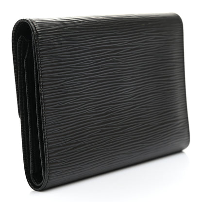 Louis Vuitton Epi Porte Tresor Etui Papiers Wallet Black 3 of 10