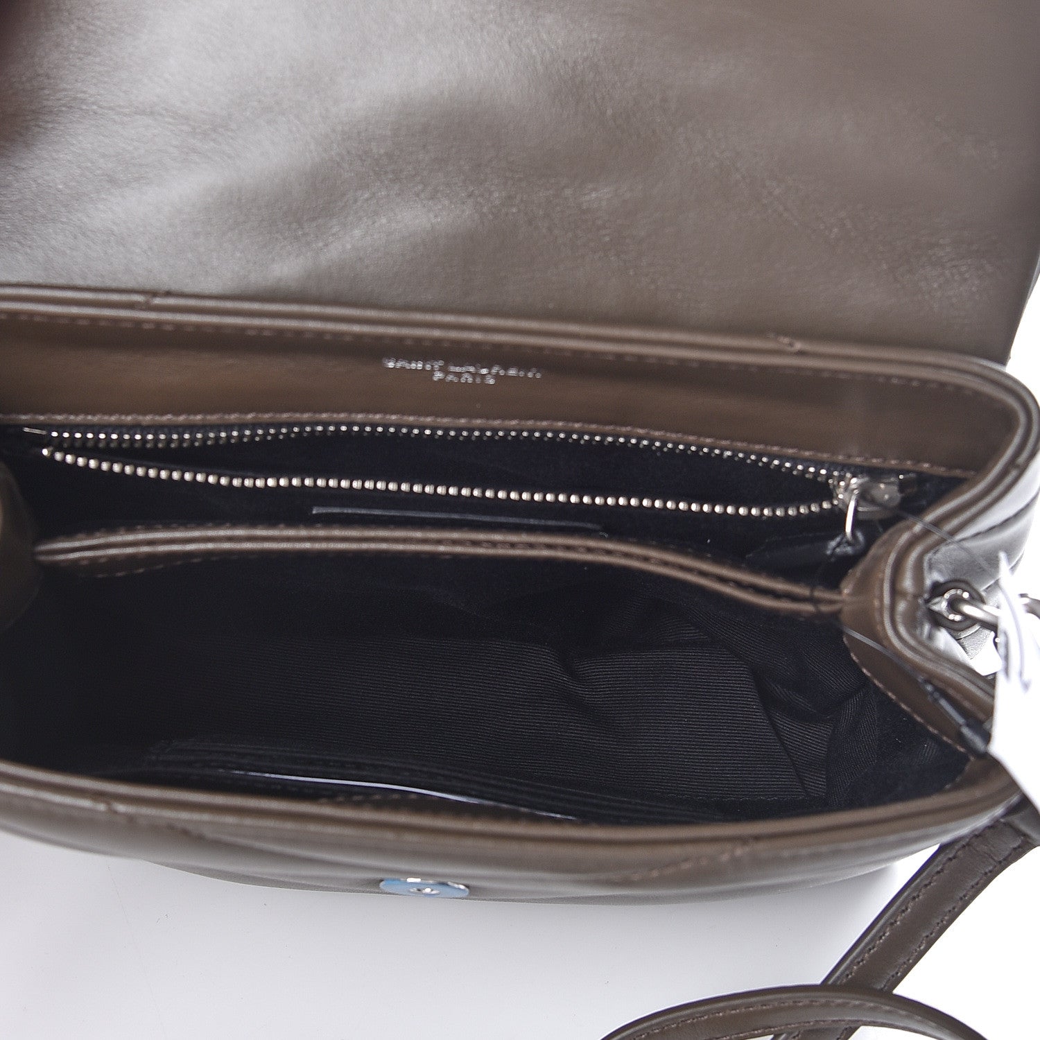 Saint Laurent Calfskin Y Quilted Monogram Toy Loulou Crossbody Bag Faggio 5 of 10