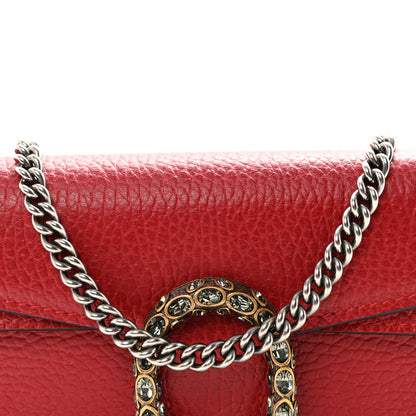 Gucci Calfskin Super Mini Dionysus Shoulder Bag Hibiscus Red 7 of 9