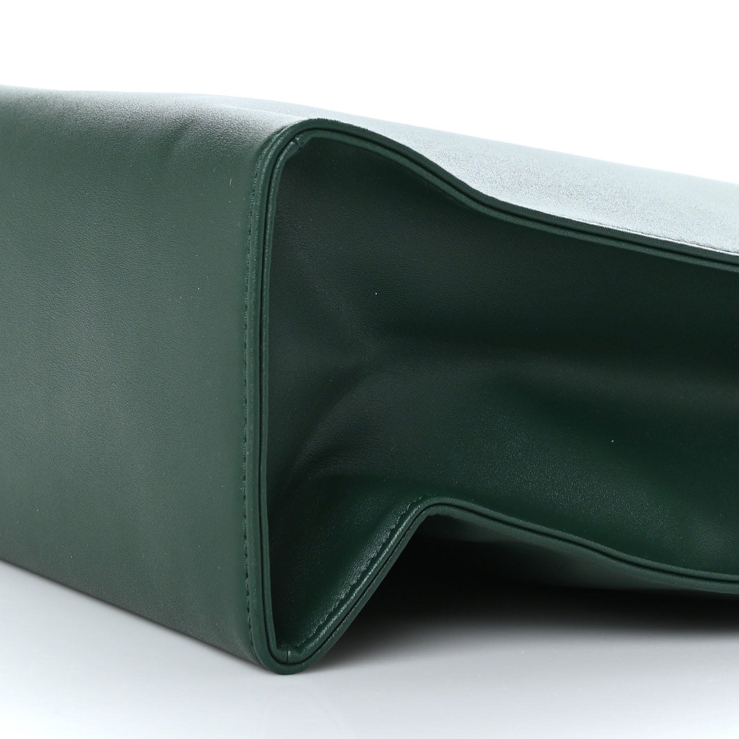 Vegan Leather Medium Shopping Bag Dark Olive