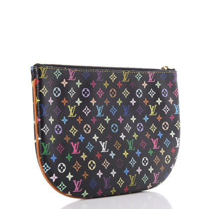 Louis Vuitton Monogram Multicolor Pochette Plate GM Black 3 of 7
