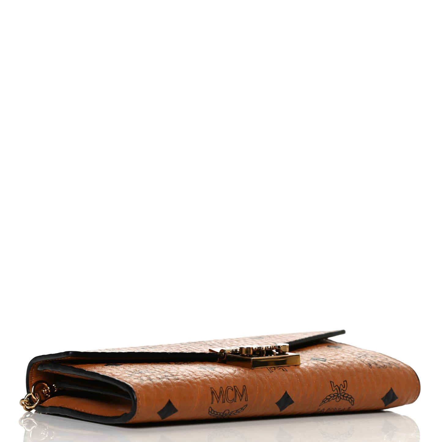 Visetos Large Patricia Wallet On Chain Cognac