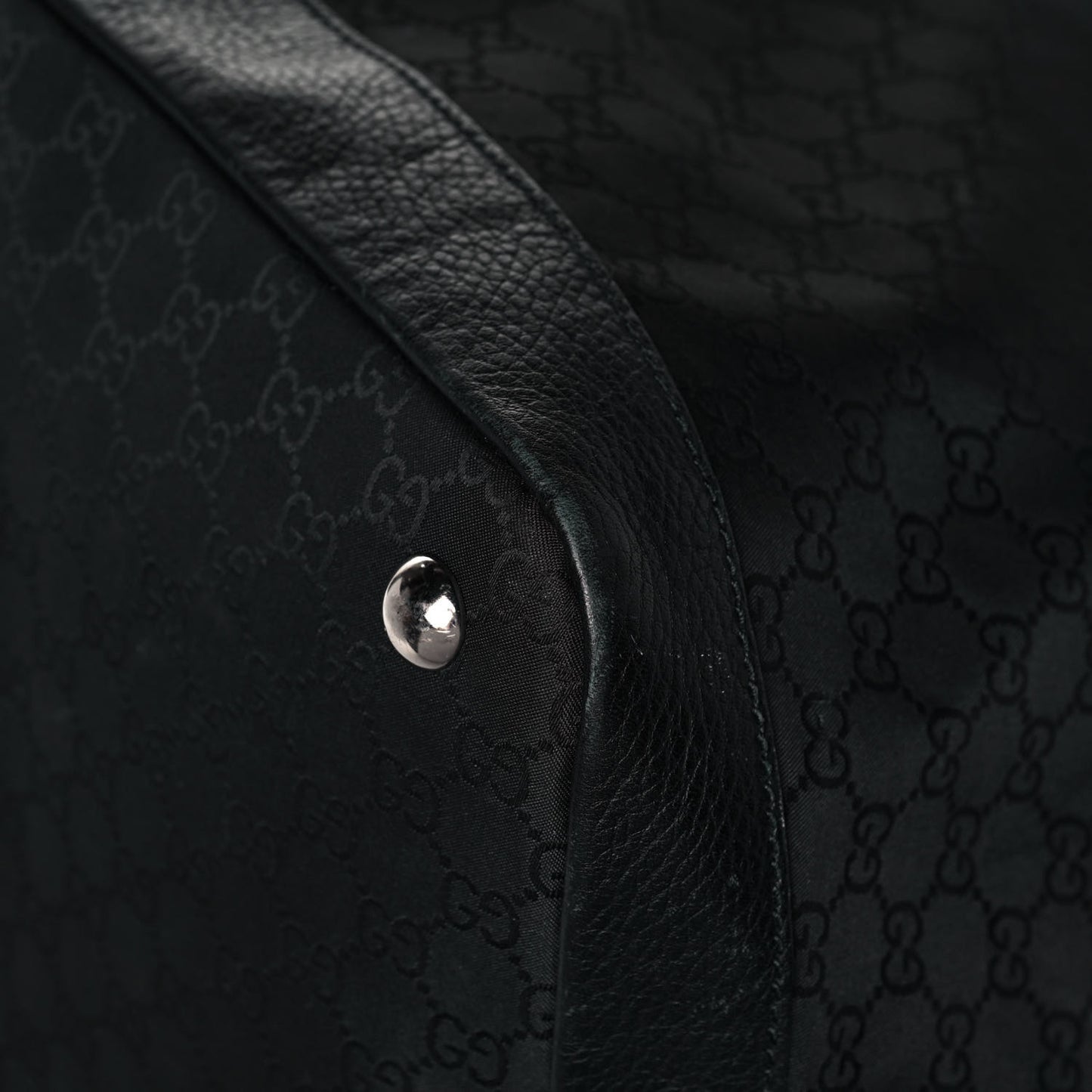 Nylon Monogram Travel Hobo Black