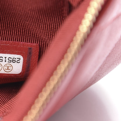 Chanel Shiny Goatskin Quilted Small Chanel 19 Pouch Red 7 of 12