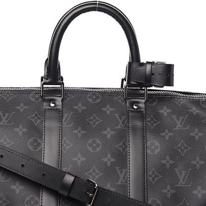Louis Vuitton Monogram Eclipse Keepall Bandouliere 45 10 of 10