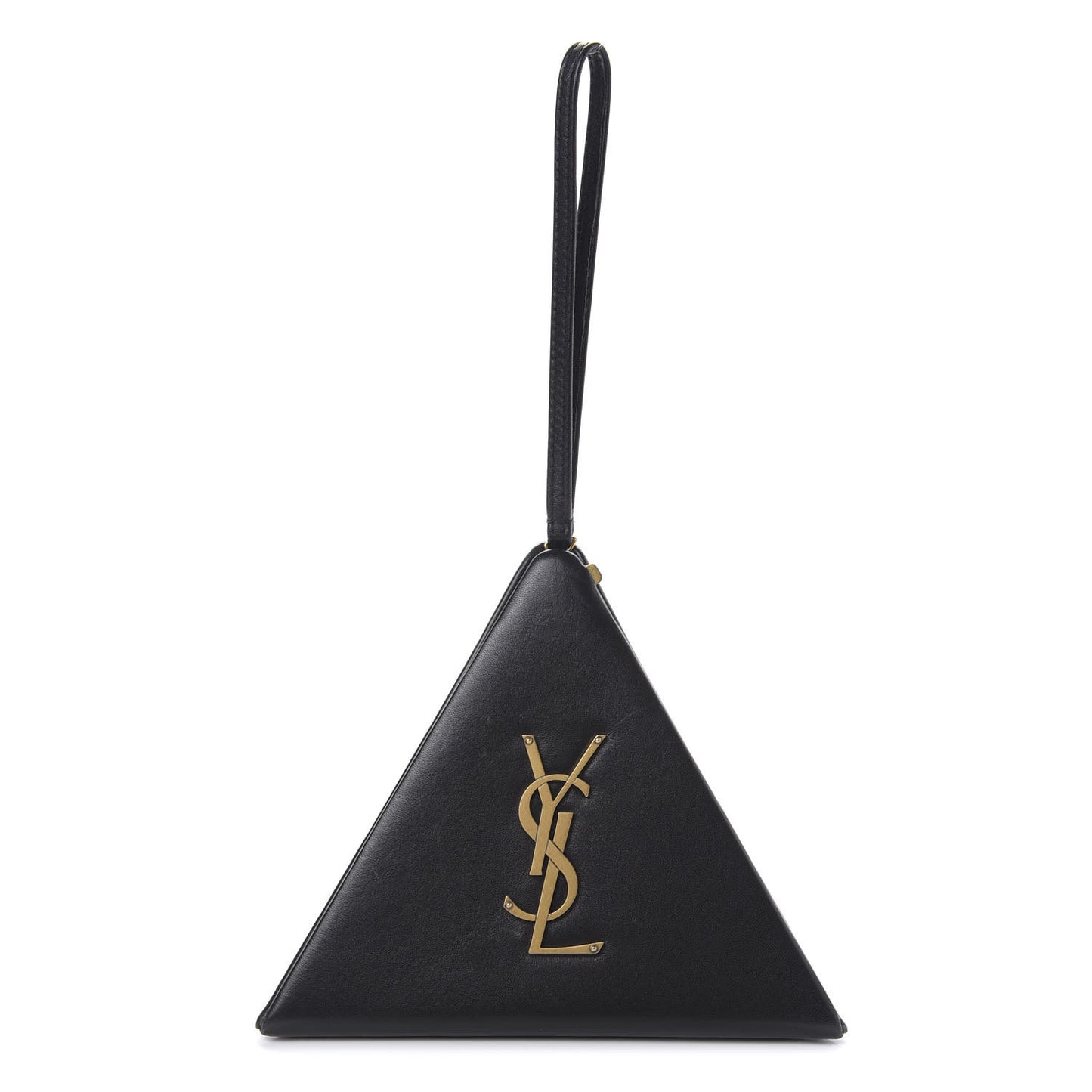 Lambskin Pyramid Clutch Black