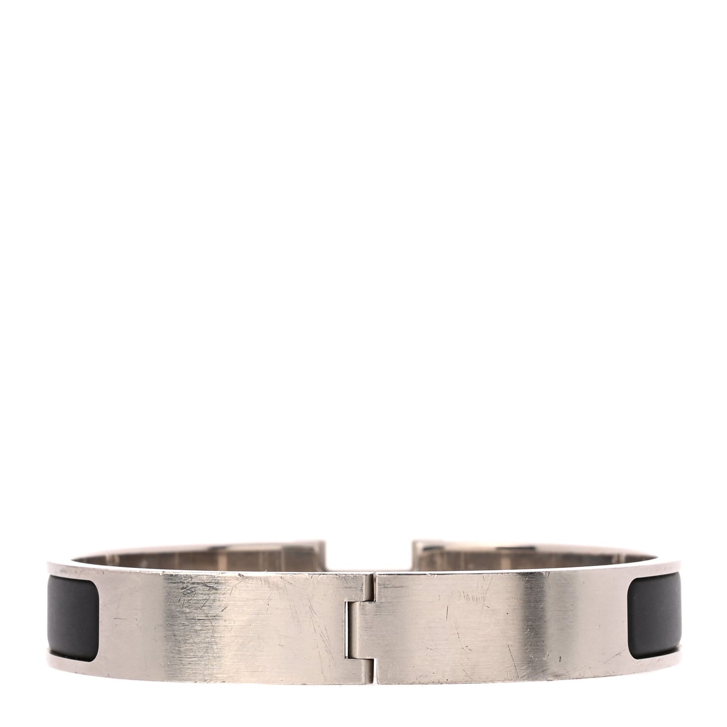 Matte Enamel Narrow Clic Clac HH Bracelet GM Black