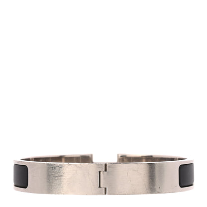 Hermes Matte Enamel Narrow Clic Clac HH Bracelet GM Black 3 of 5