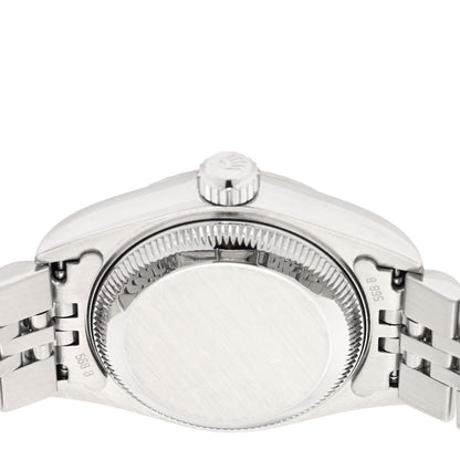 Rolex Stainless Steel 18K White Gold Diamond 26mm Oyster Perpetual Datejust Watch Silver 79174 4 of 4