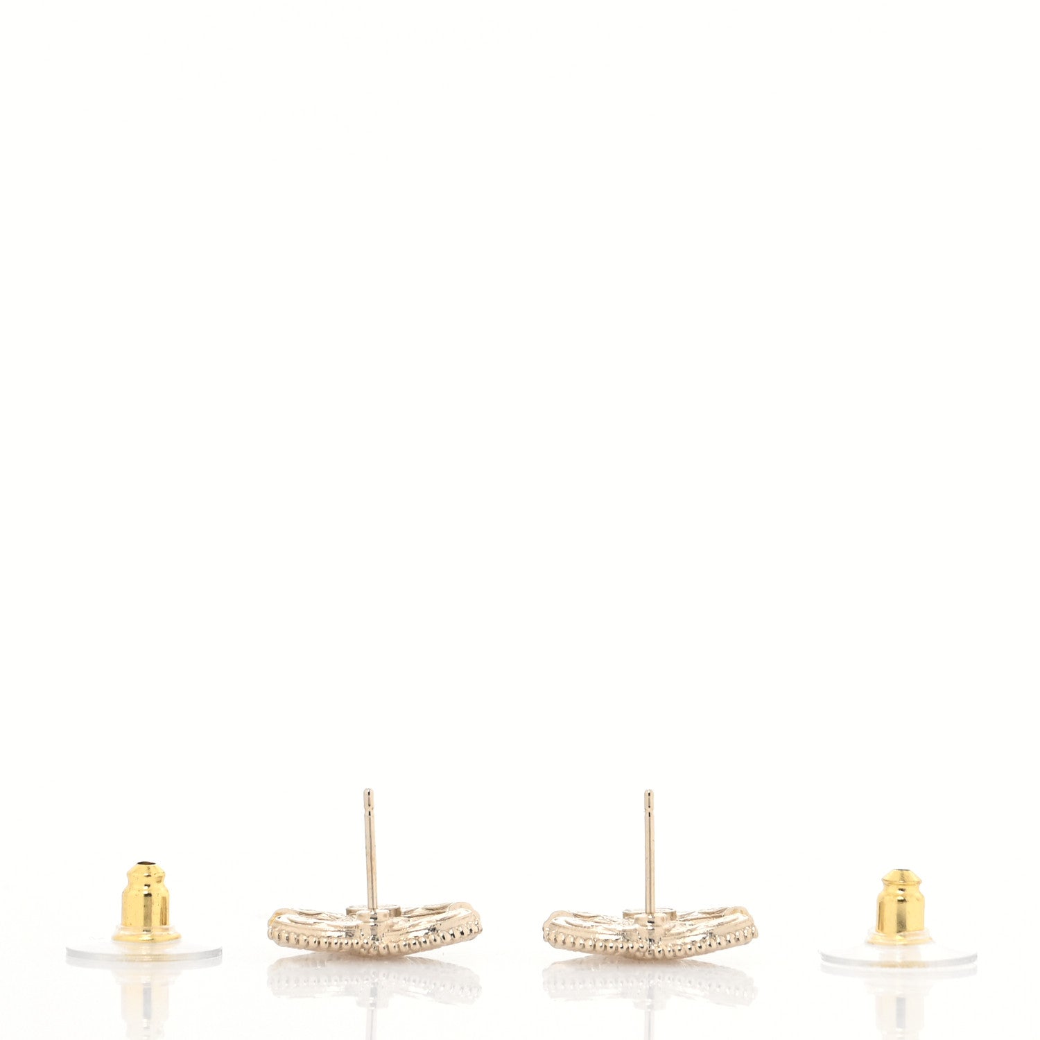 Chanel Metal CC Earrings Gold 3 of 4