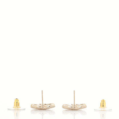 Chanel Metal CC Earrings Gold 3 of 4