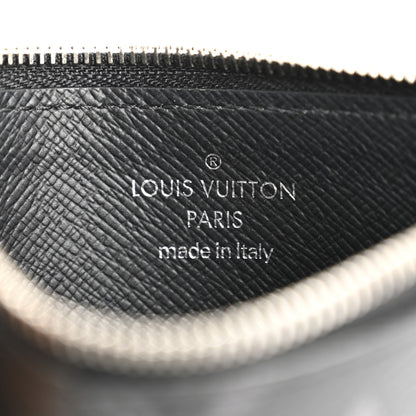 Louis Vuitton Monogram Eclipse Taiga Coin Card Holder Black 6 of 10
