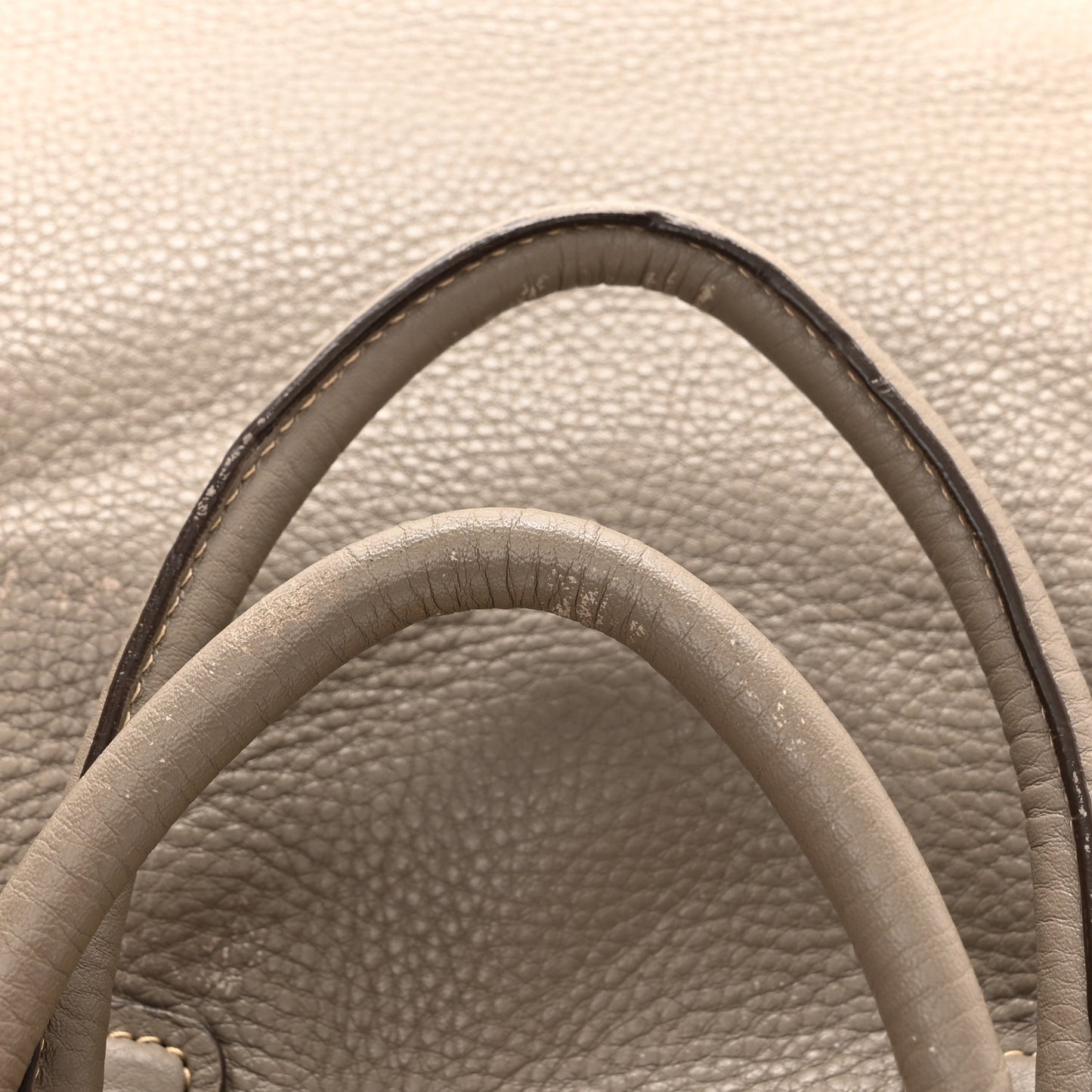 Vitello Daino Zippered Tote Argilla