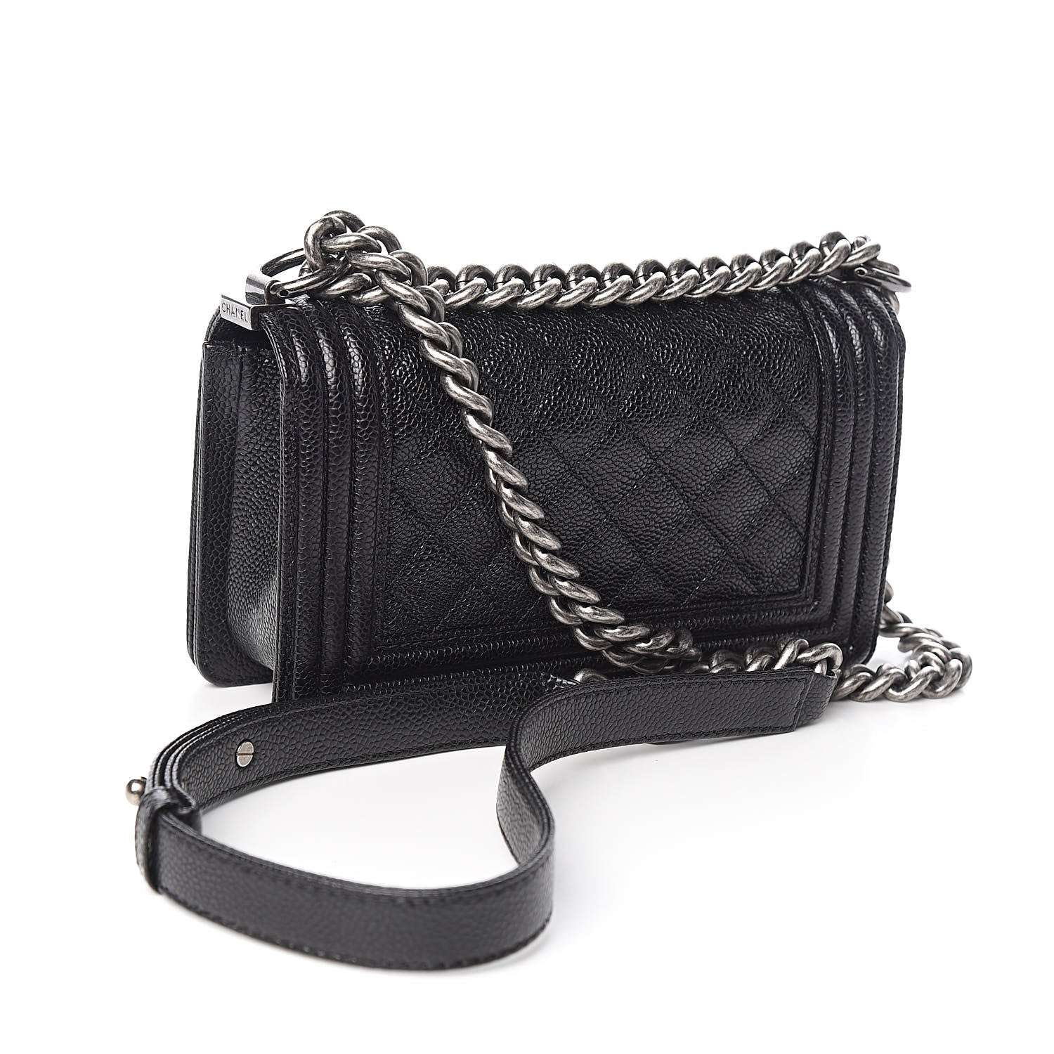 Chanel Caviar Quilted Small Boy Flap Black 3 of 10