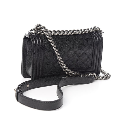 Chanel Caviar Quilted Small Boy Flap Black 3 of 10