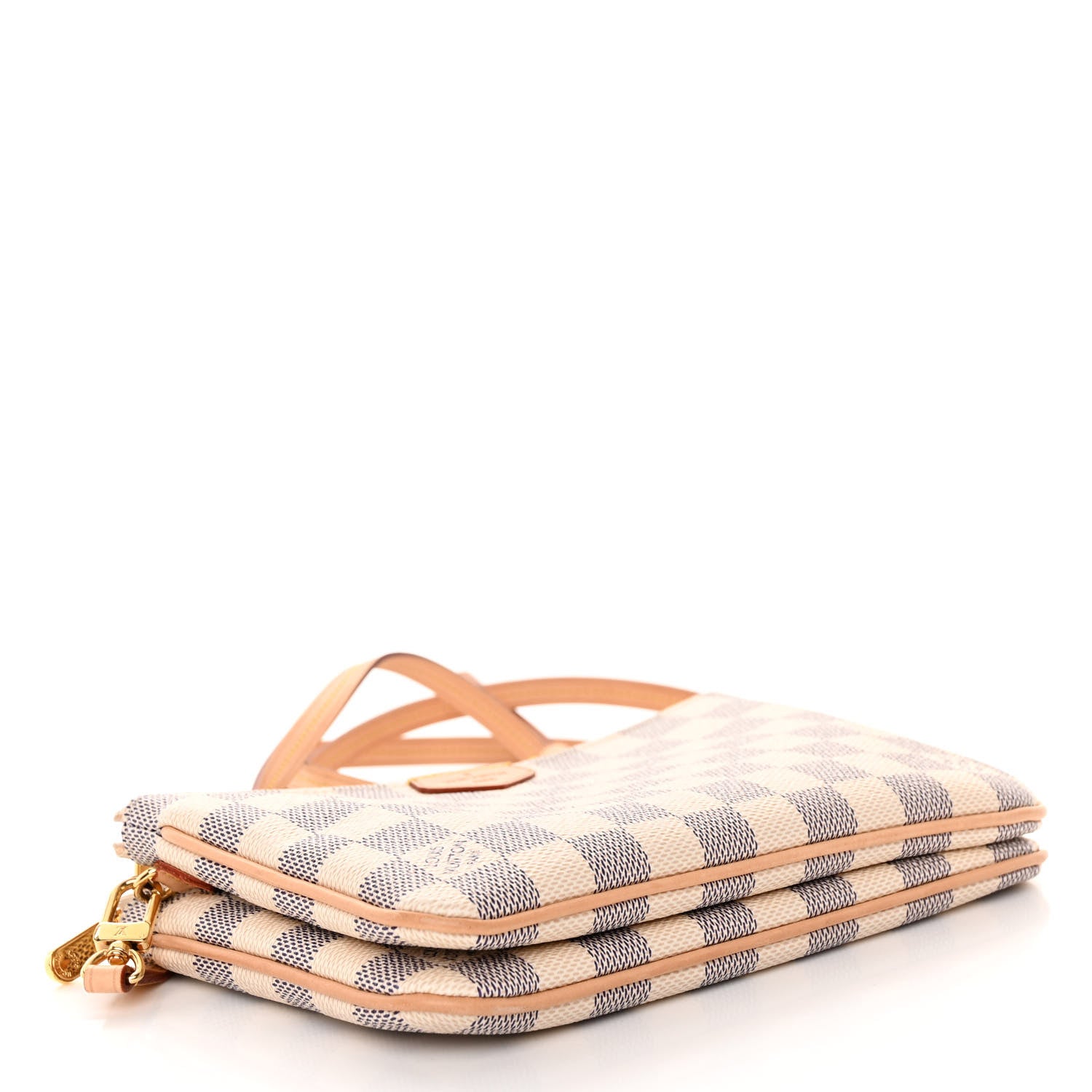 Louis Vuitton Damier Azur Double Zip Pochette 4 of 11