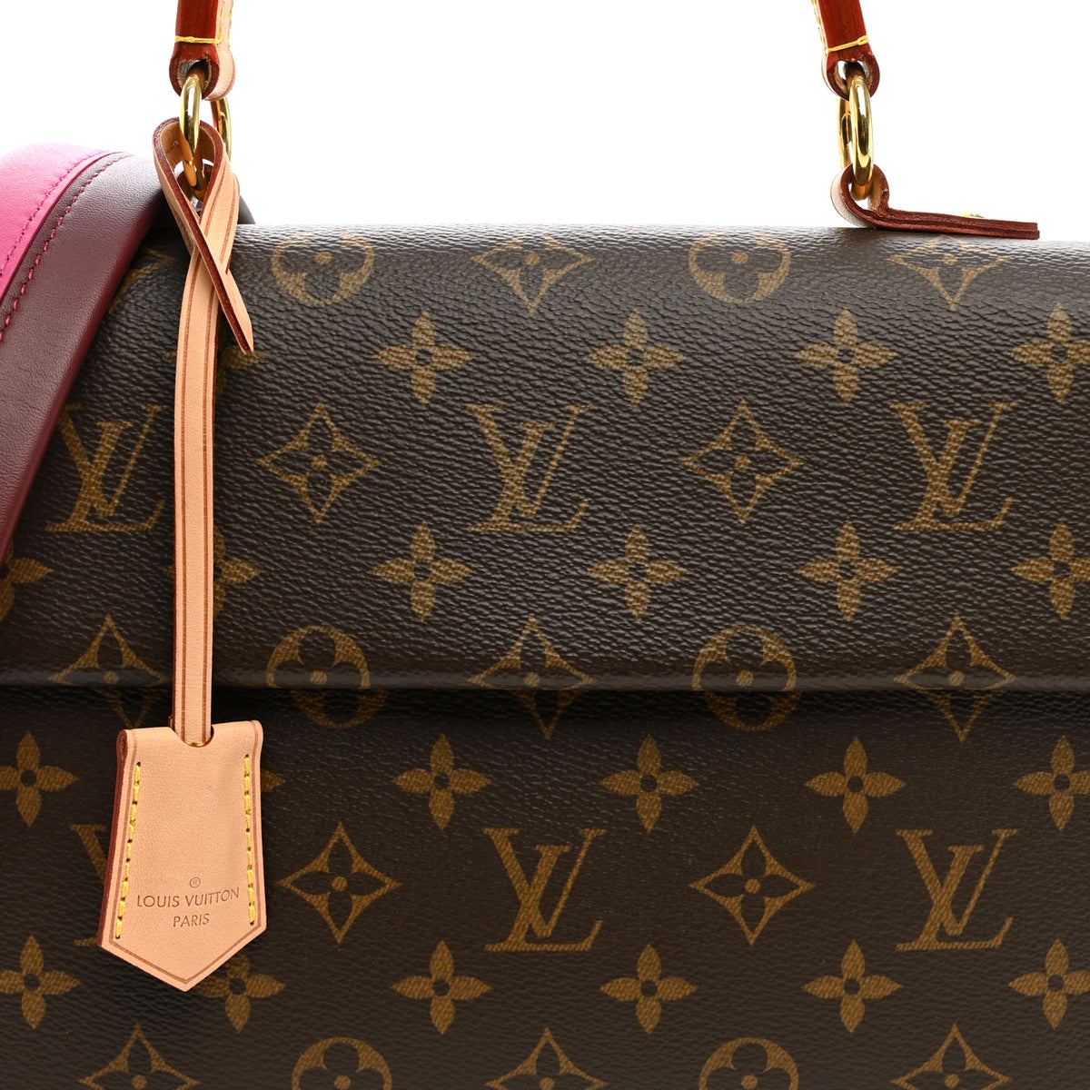 Louis Vuitton Monogram Cluny BB Bordeaux Fuchsia 7 of 9
