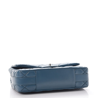 Chanel Lambskin Quilted Medium Easy Carry Flap Blue 4 of 8