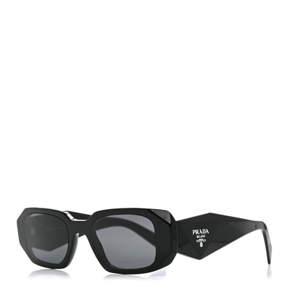 Prada Acetate Symbole Sunglasses SPR 17W Black 1 of 8