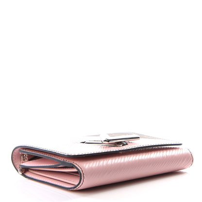 Louis Vuitton Epi Monogram Tape Twist Compact Wallet Rose White 3 of 9