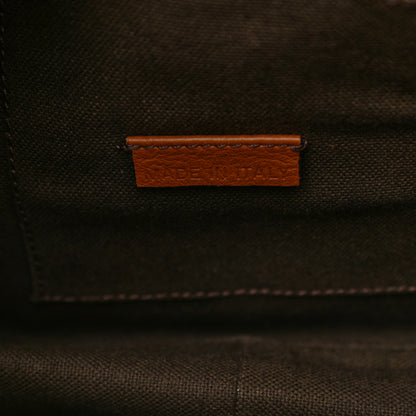 Burberry Calfskin Check Trim Hobo Brown 7 of 12