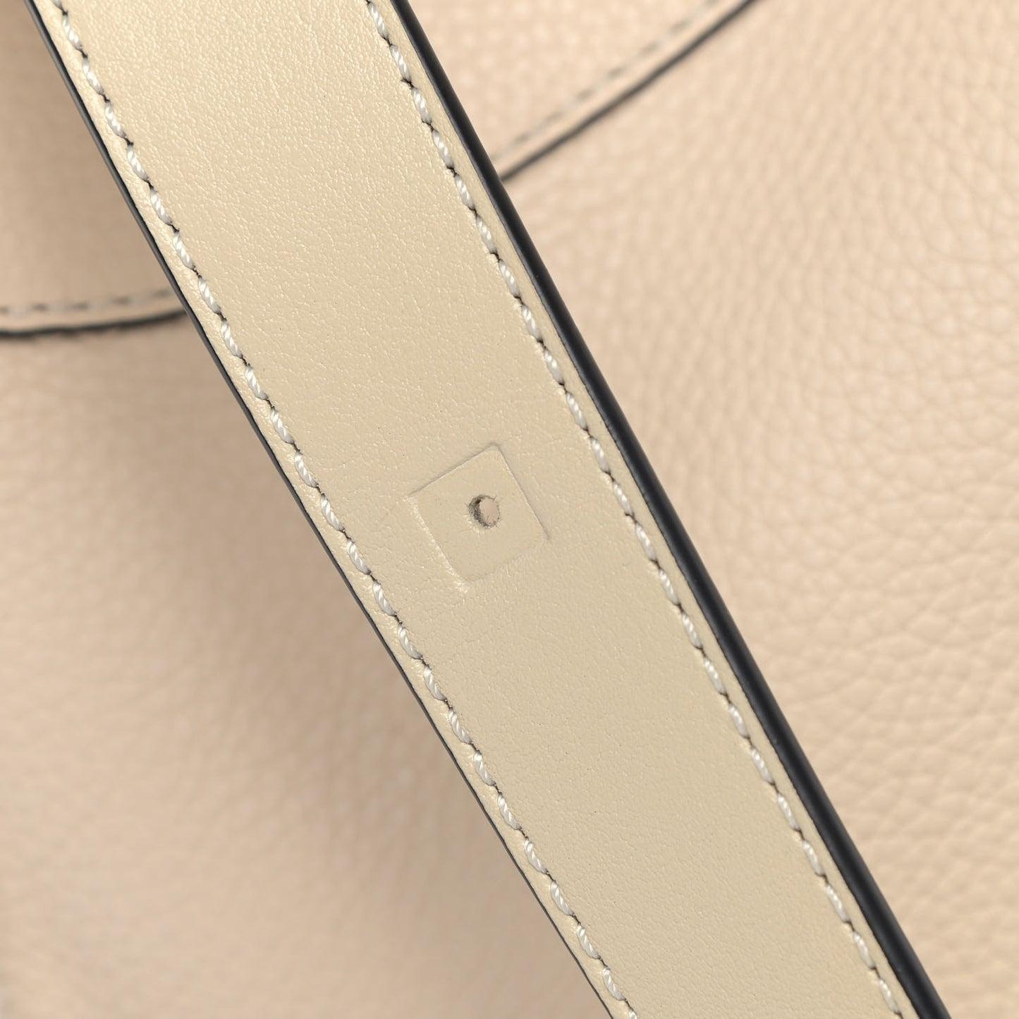 Grained Calfskin Small Hammock Shoulder Bag Neutral