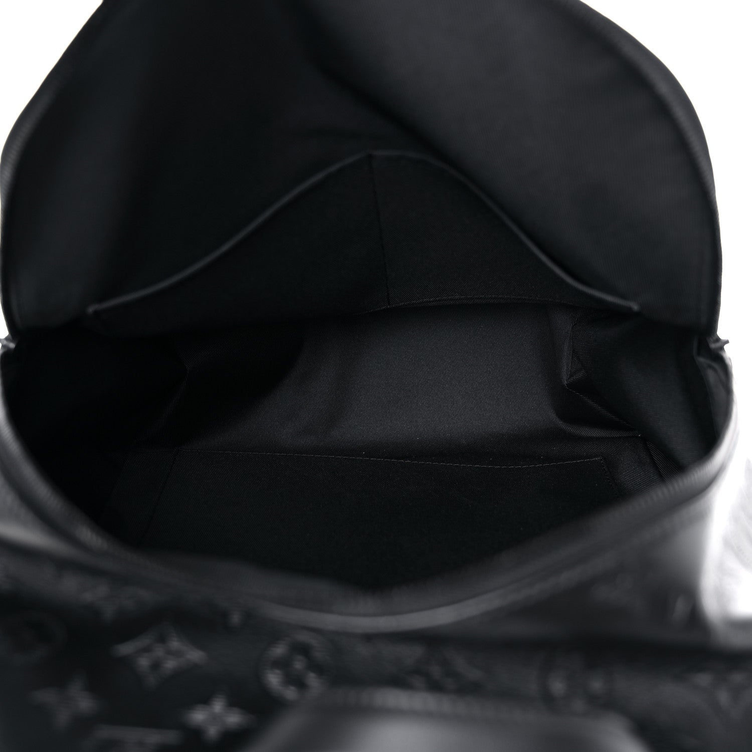 Louis Vuitton Calfskin Monogram Shadow Racer Backpack Black 5 of 13