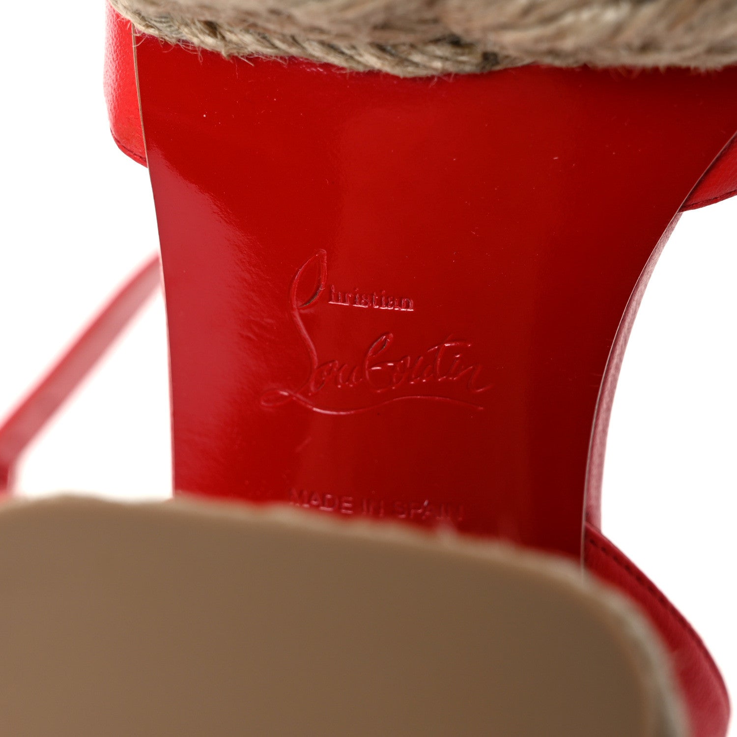 Christian Louboutin Goatskin Super Mariza 130 Espadrille Sandals 41 Ole Natural 6 of 8