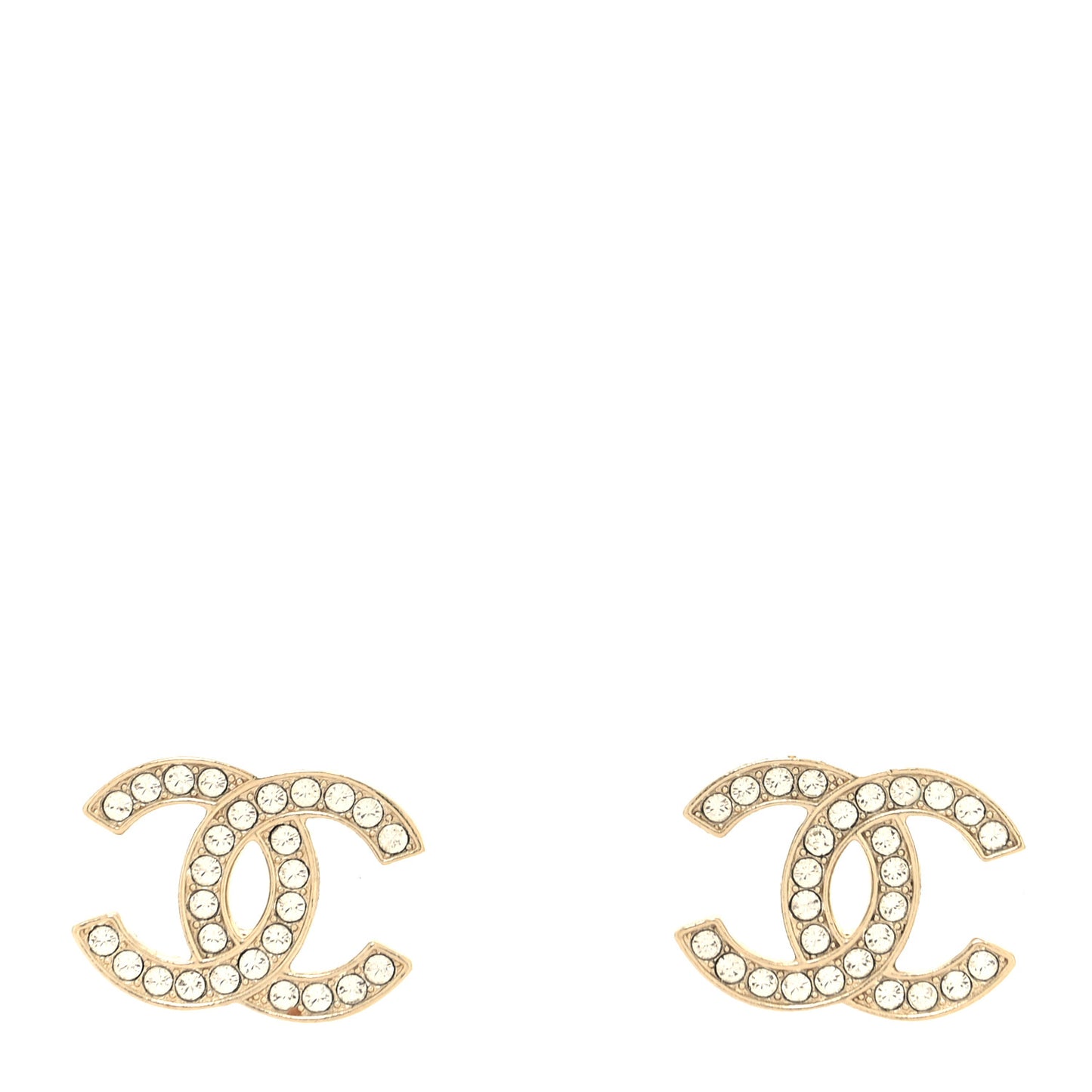 Crystal Timeless CC Earrings Silver
