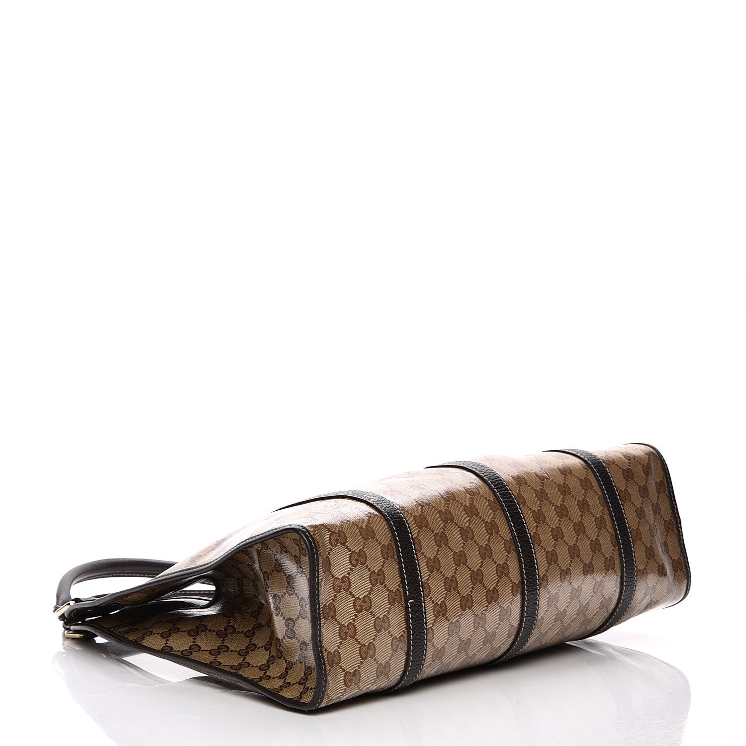 Gucci Crystal Monogram Dollar Calfskin Medium Joy Shoulder Bag Beige Ebony Testa Di Moro 4 of 7