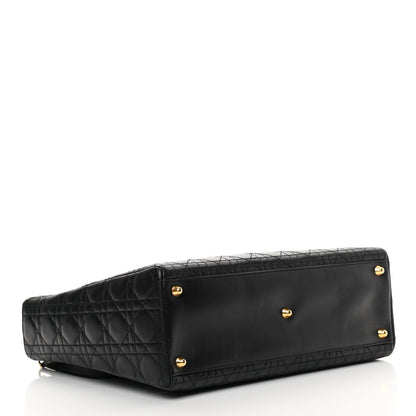 Christian Dior Lambskin Cannage Large Lady Dior Black 4 of 15