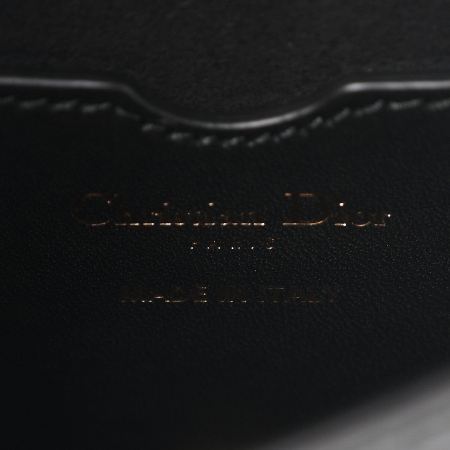 Christian Dior Grained Calfskin D-Bee Shoulder Bag Black 6 of 10