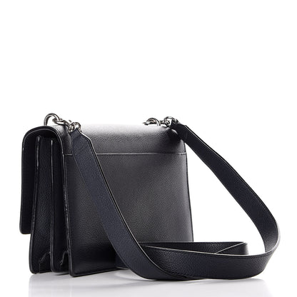 Saint Laurent Grained Calfskin Medium Monogram Sunset Navy Blue 2 of 9