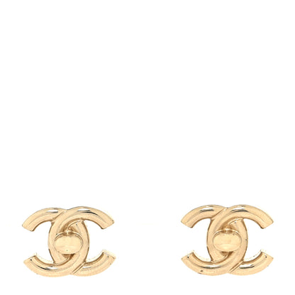 Chanel Metal CC Turnlock Clip On Earrings Gold 1 of 4