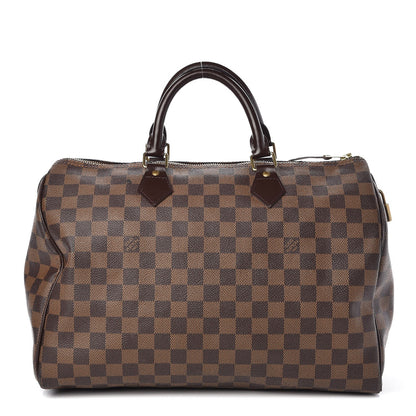 Louis Vuitton Damier Ebene Speedy 35 1 of 18