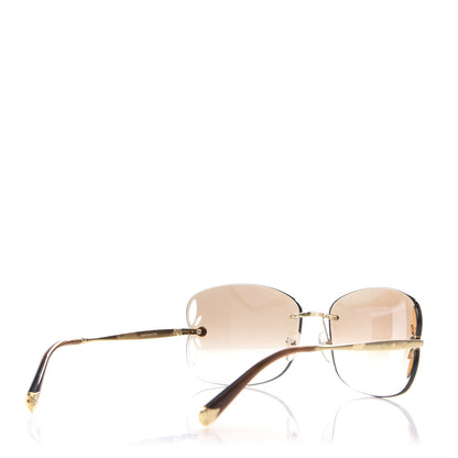 Louis Vuitton Lily Sunglasses Z0371U Brown Glitter 4 of 9