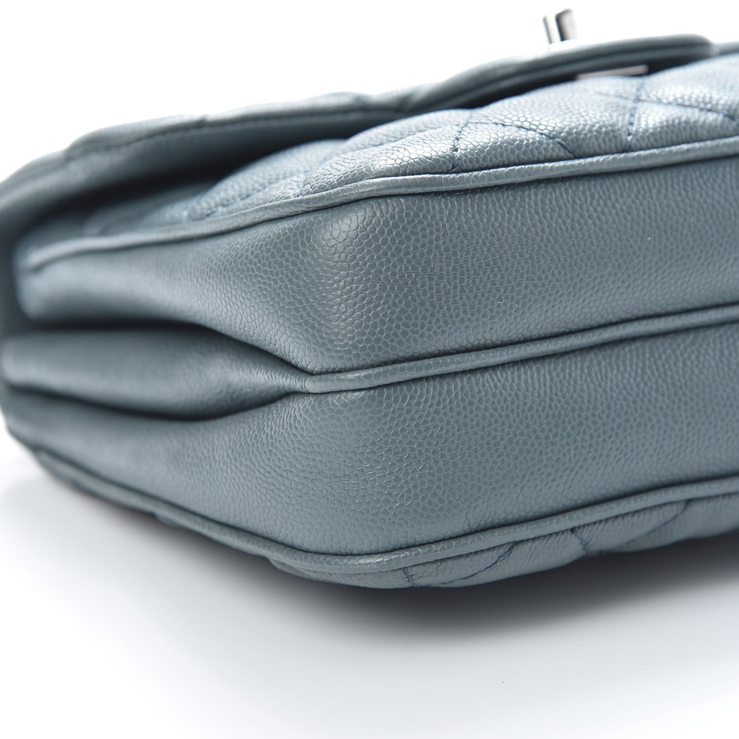 Caviar Quilted Small Urban Companion Flap Blue