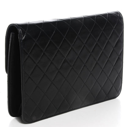 Chanel Lambskin Quilted Medium Single Flap Black 3 of 9