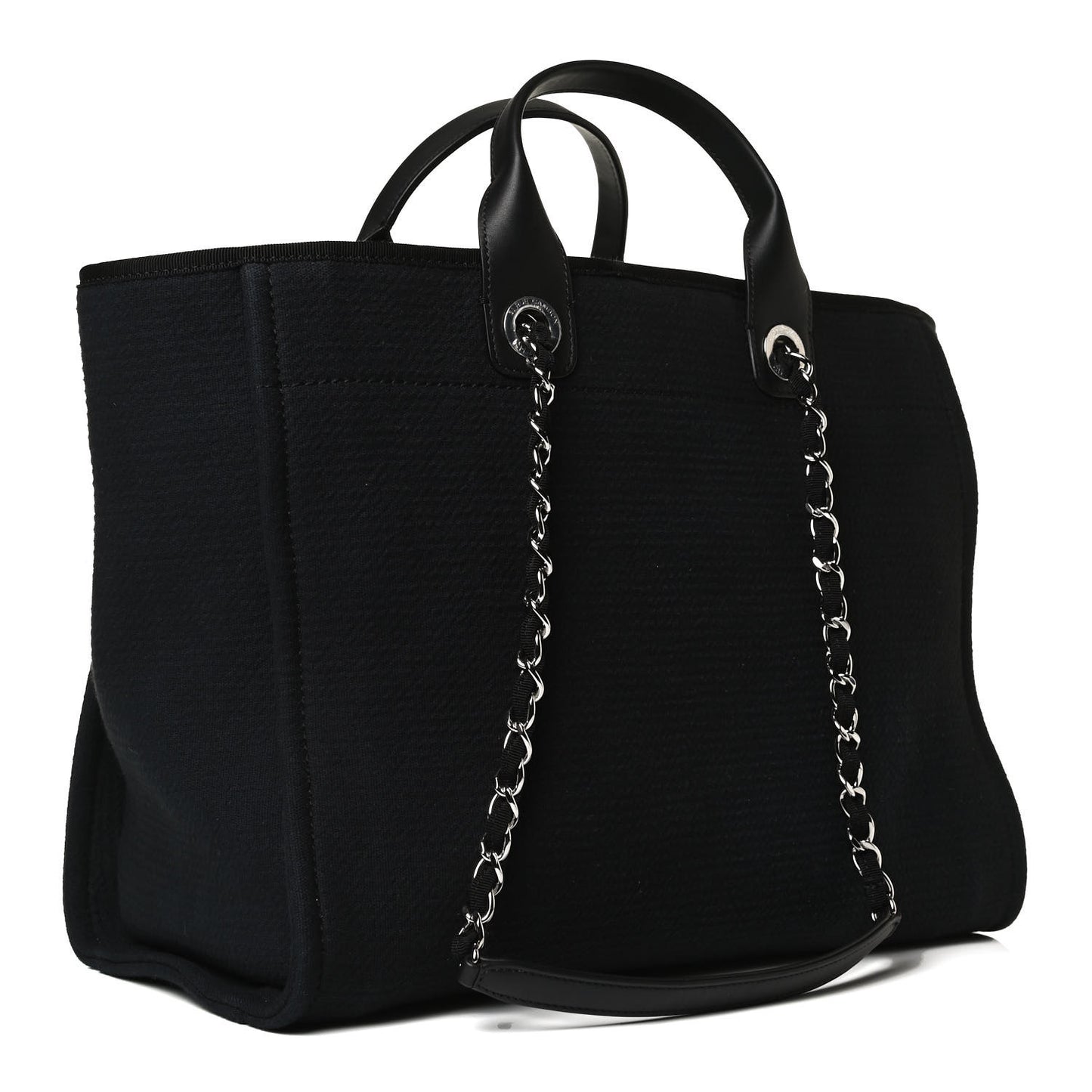 Mixed Fibers Large Deauville Tote Black
