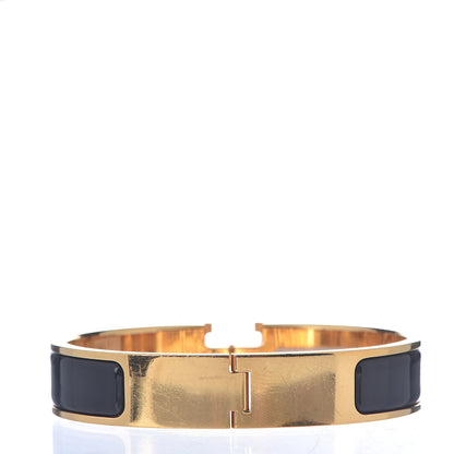 Hermes Enamel Narrow Clic Clac H Bracelet PM Black 2 of 3