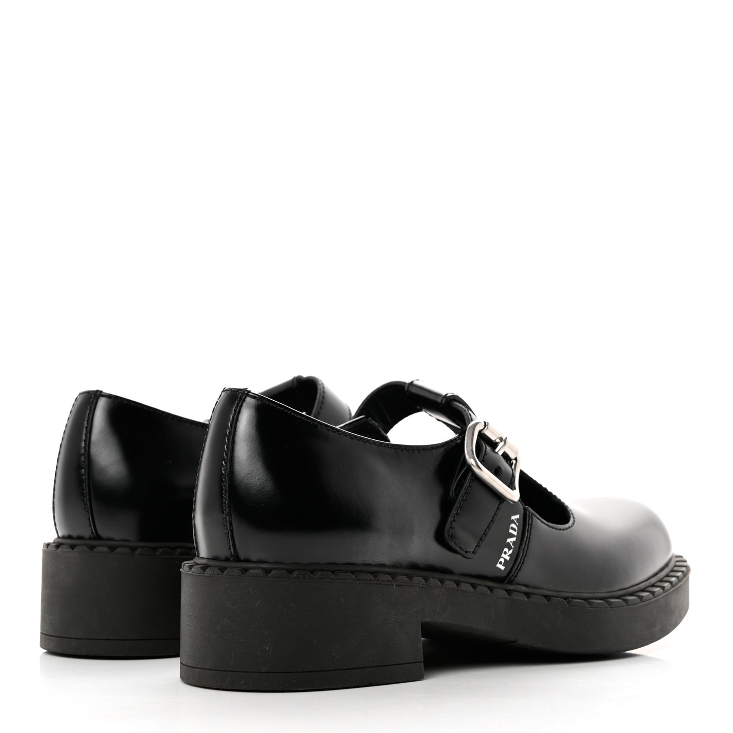 Spazzolato Mary Jane T Strap 40mm Loafers 38 Black